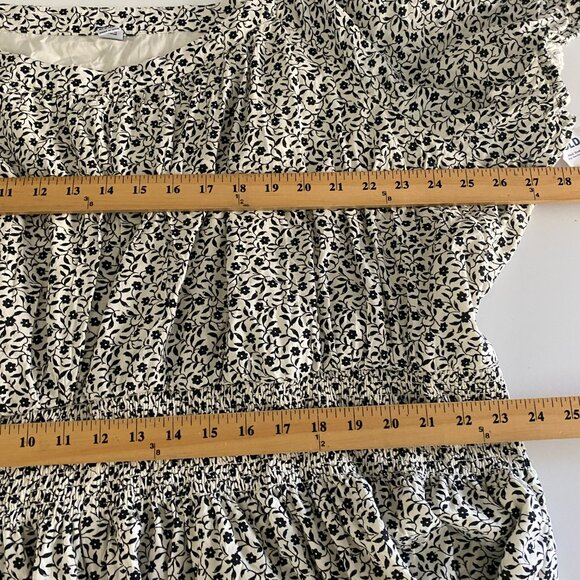 Old Navy Monochrome Floral Mini Dress - Picture 9 of 11